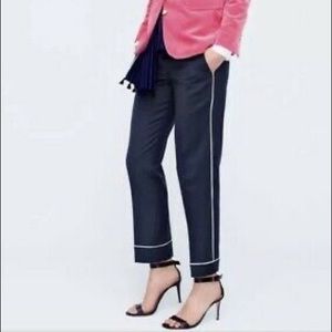 J.Crew Party PJ Heather Carbon Pants (blue)